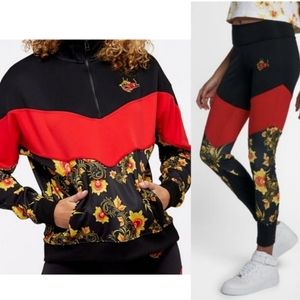 Nike Russian Floral Track Suit Jacket and Leggings